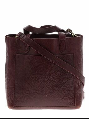 Madewell Transport tote, burgundy 100% leather